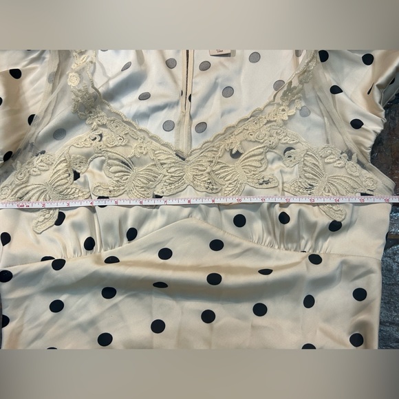 Camila Coelho Elegant Cream Polka Dot Lace Dress size S - Picture 9 of 9